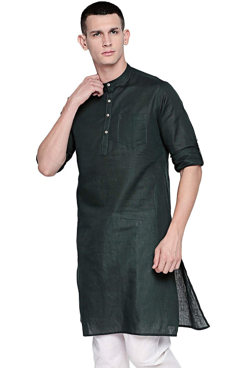 Black Kurta and Sherwani