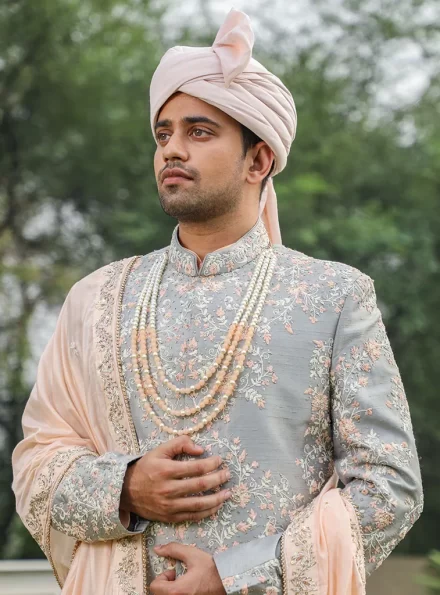 silk sherwani for men