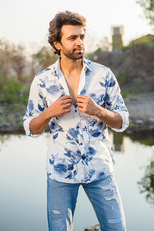 white cotton shirt