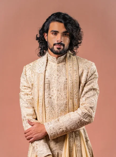 Royal Silk Sherwani Set